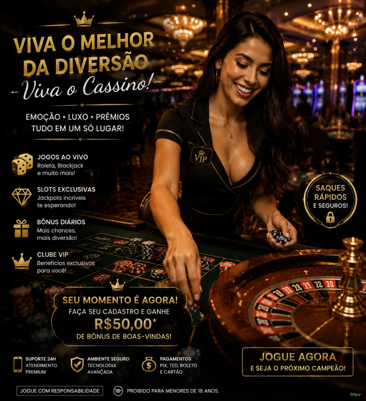 Ganhar e sacar na 88pr